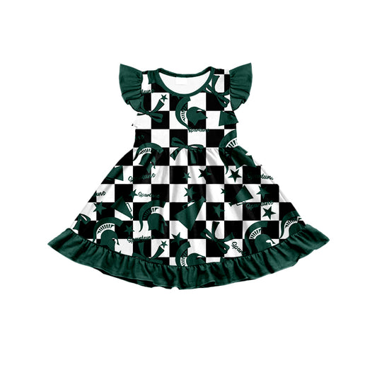 Custom baby girl Michigan State Spartans team dress D 6.30