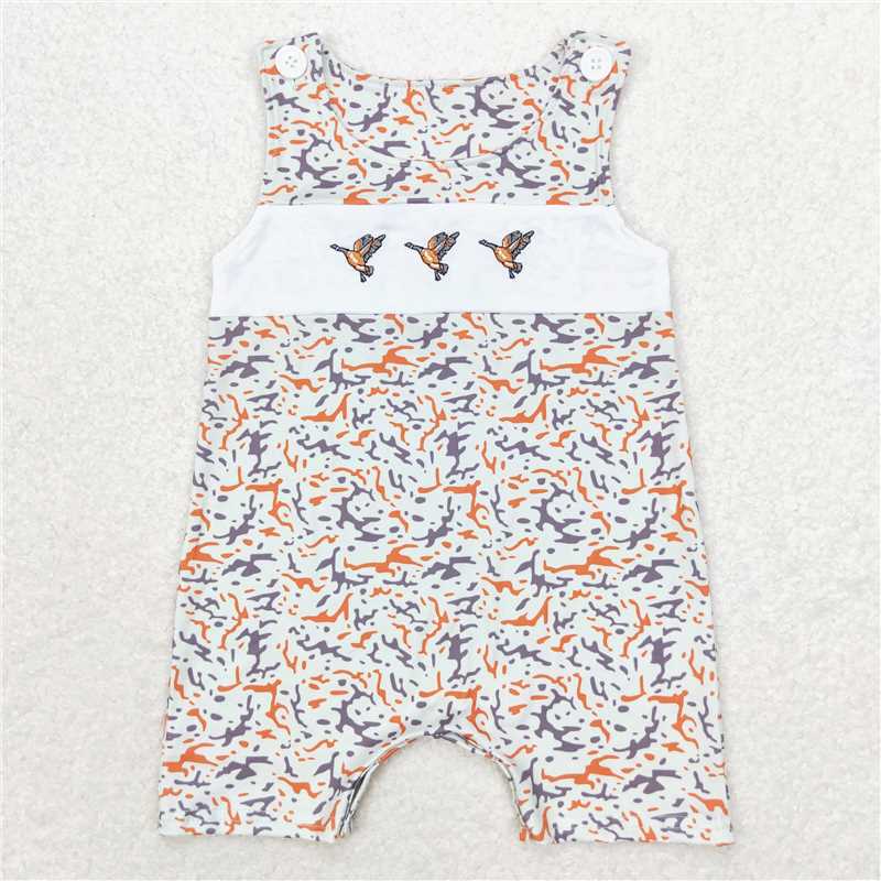 Match Baby Girls Embroidery Camo Ducks Sibling Dresses Rompers Clothes Sets D 7.21