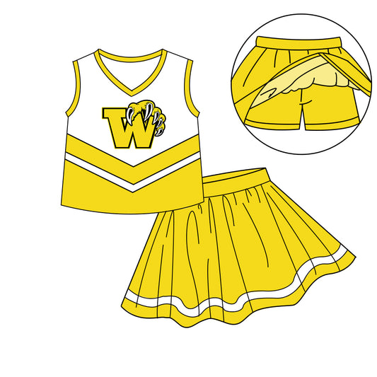 Custom  baby girls Cheerleading dress set     MOQ3  D 7.9