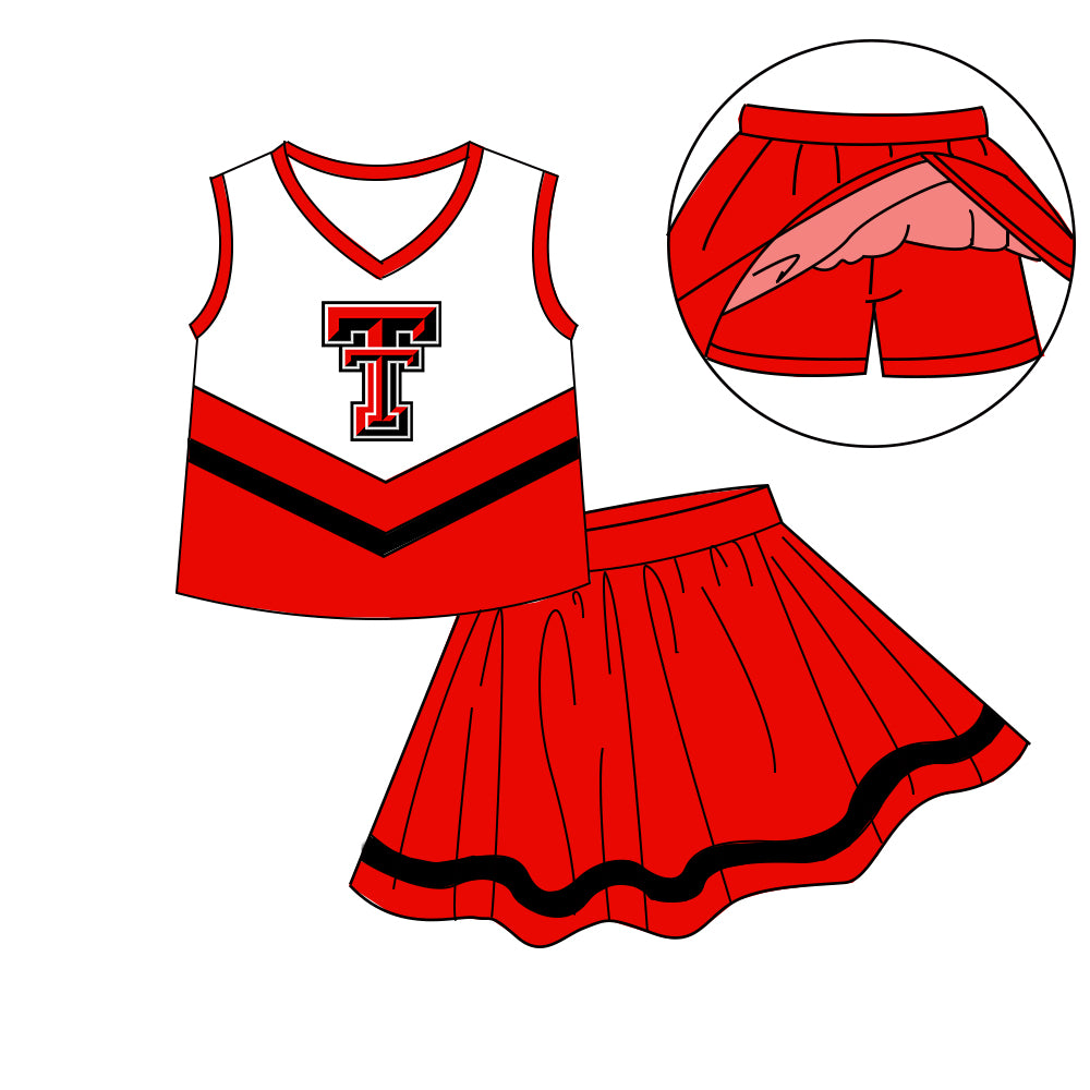 Custom  baby girls Cheerleading dress set     MOQ3  D 7.10