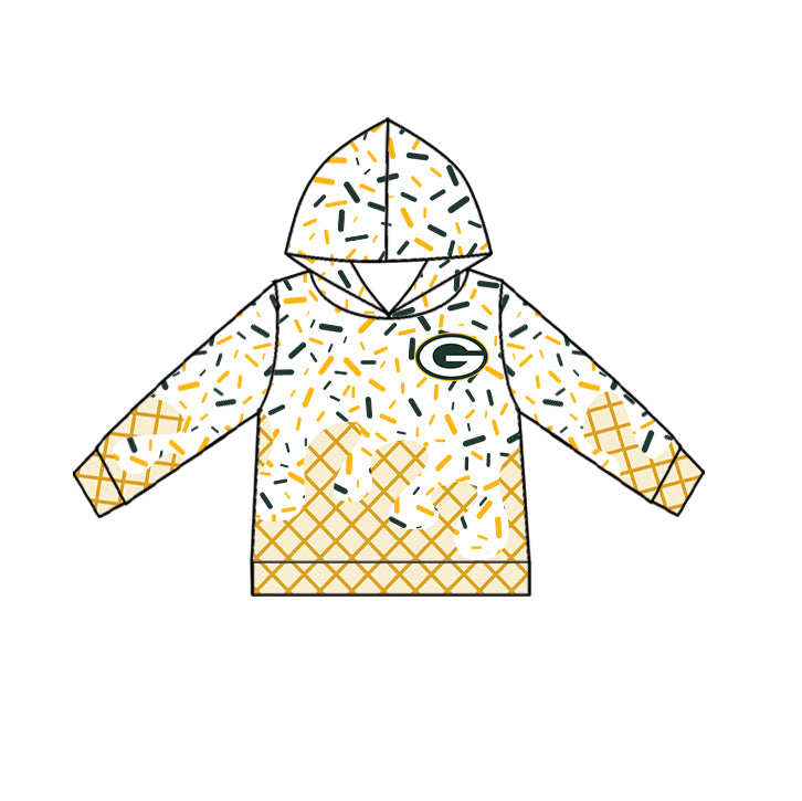 Custom children Hooded long sleeves top  D 6.11