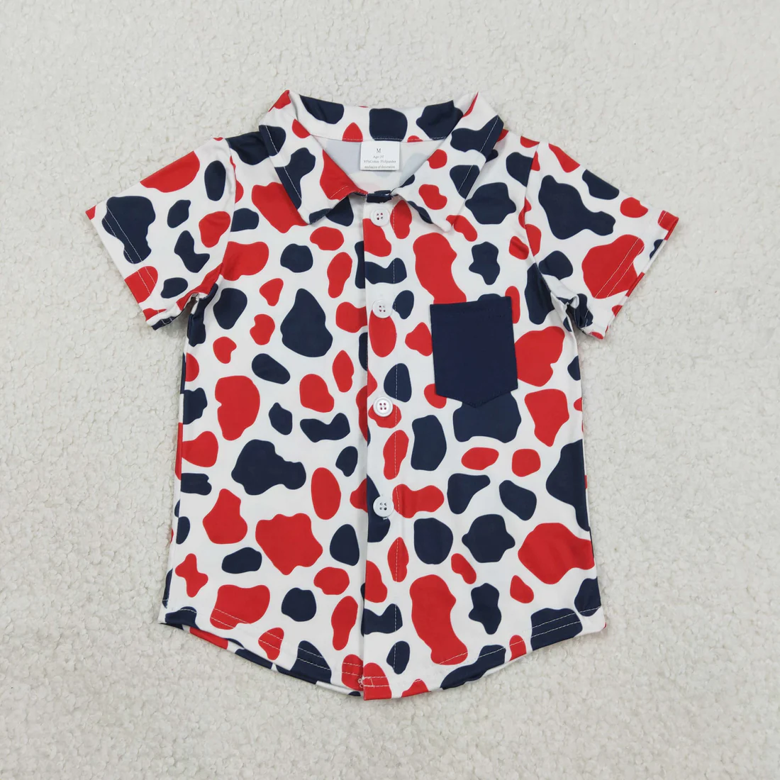 Sibling 4th of july red white blue camo clothes
