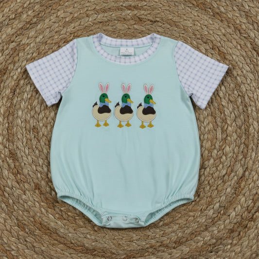 rabbit duck embroidered easter boy bubble