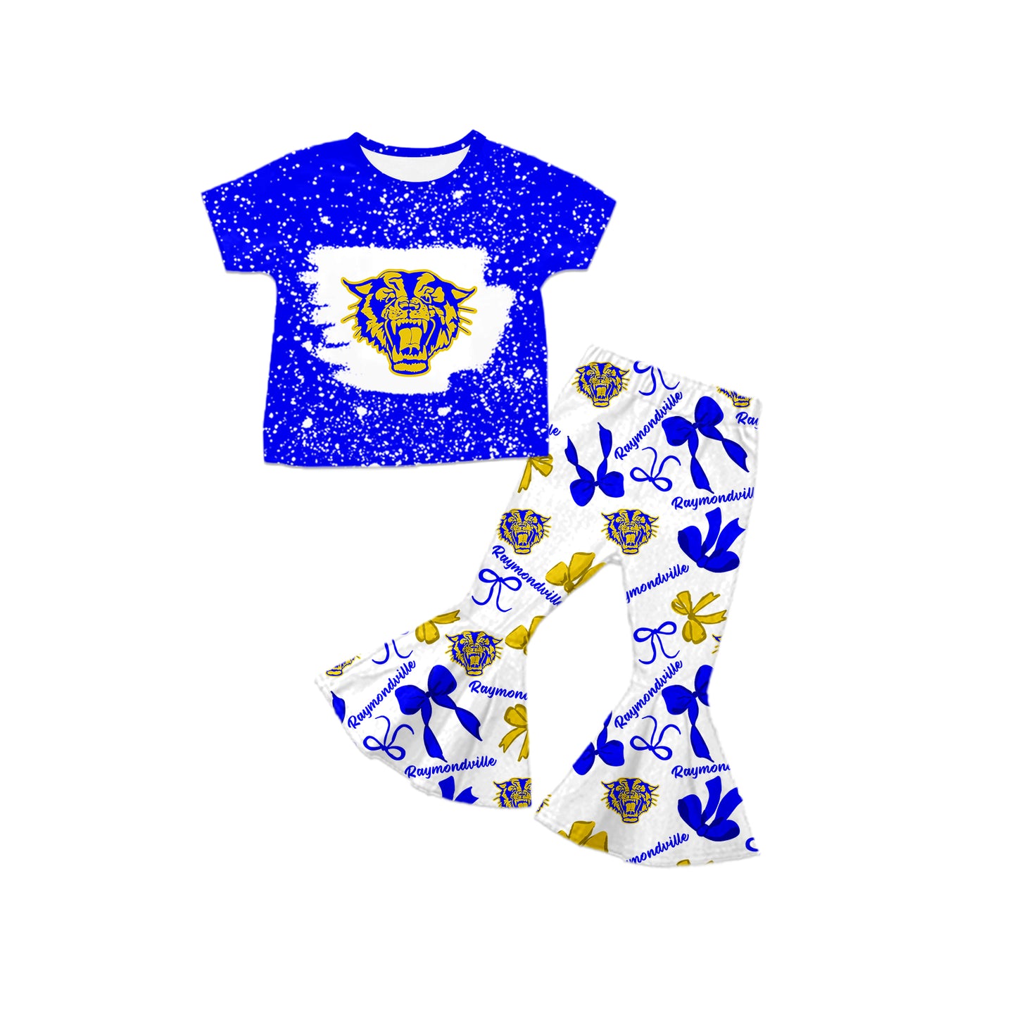 Custom  baby girls Raymondville Bearkats  set    MOQ3  D 7.22
