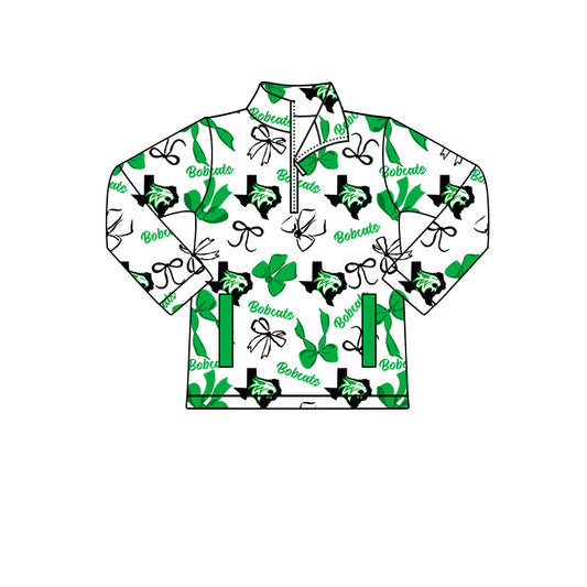 Custom Baby Girls Bobcats Team Long Top D 8.11