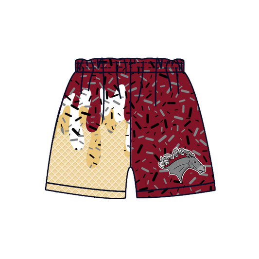Custom  Baby Boys Mustangs Team Sports Shorts D 7.23
