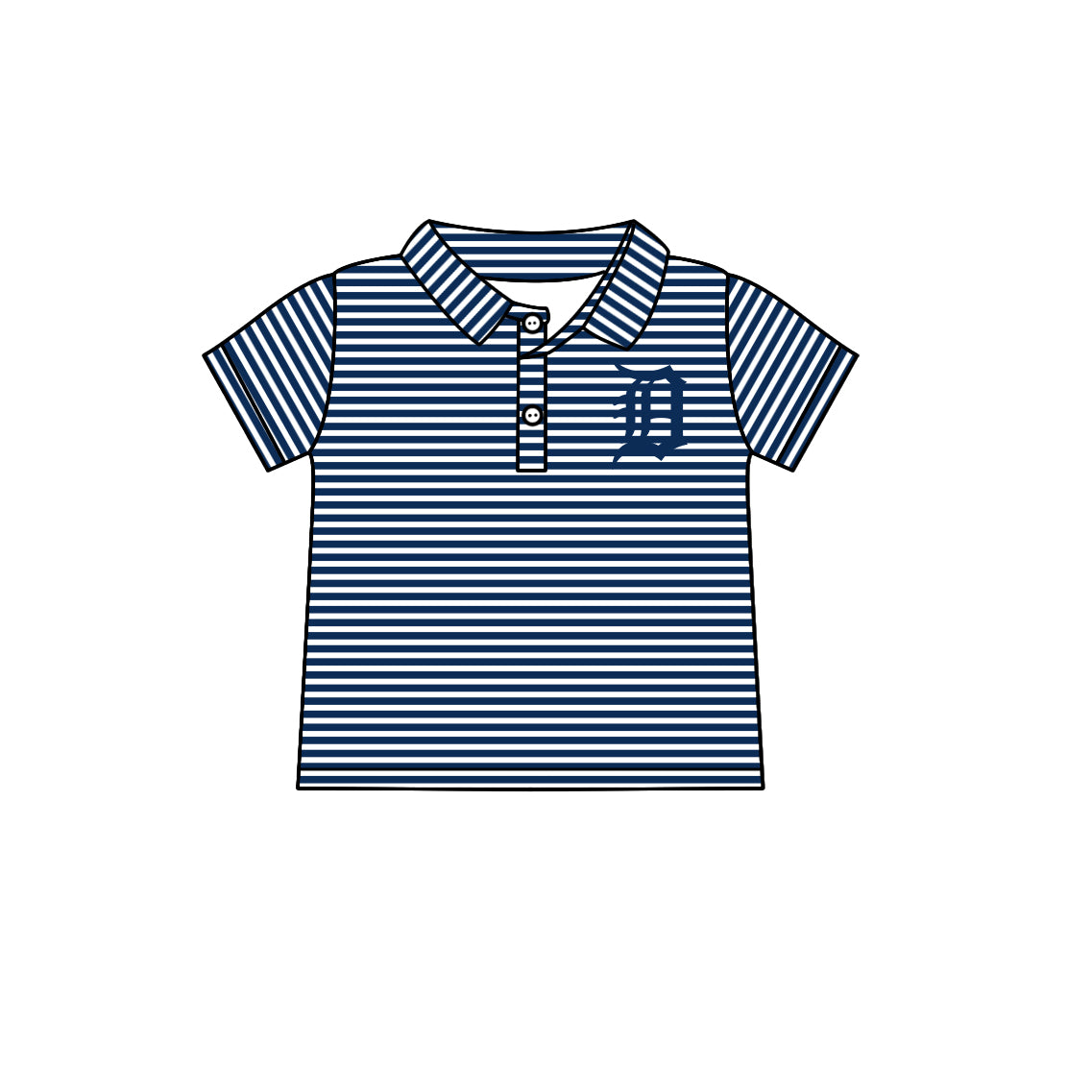 Custom  children  Detroit Tigers   team top  D 6.20