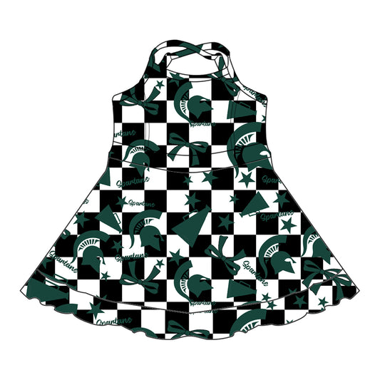 Custom baby girl Michigan State Spartans team dress D 6.30
