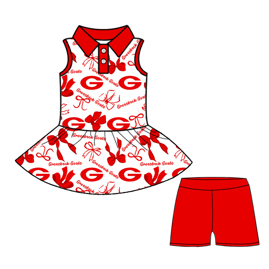 Custom  baby girls Groesbeck Goats set     MOQ3  D 8.9