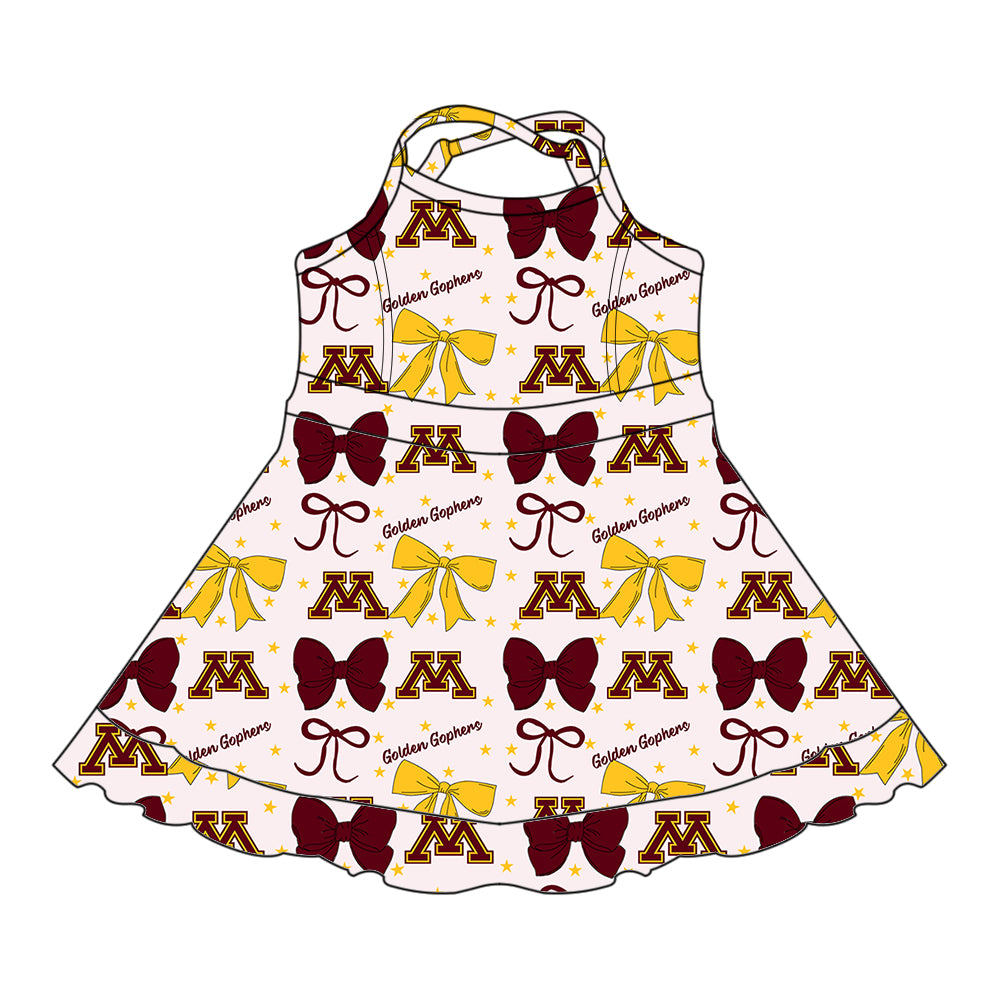 Custom  baby girl  Golden Gophers team dress  D 6.27