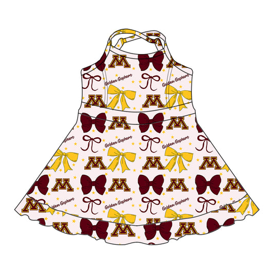 Custom  baby girl  Golden Gophers team dress  D 6.27