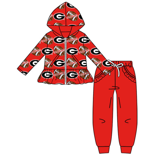Custom  baby girls GEORGIA Aztecs set     MOQ5  D 826