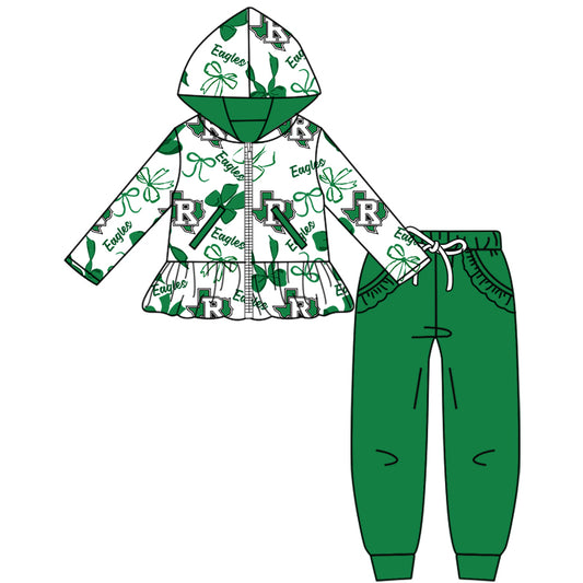 Custom baby girls Eagles set MOQ3 D 819