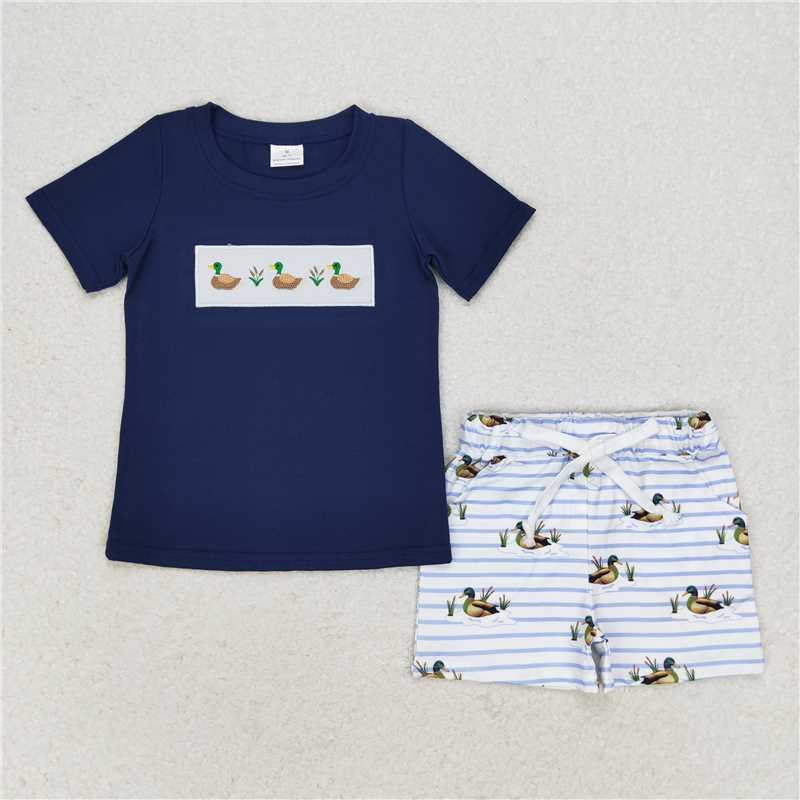 Match Baby Girls Ducks Straps Tunic Sibling Rompers Clothes Sets