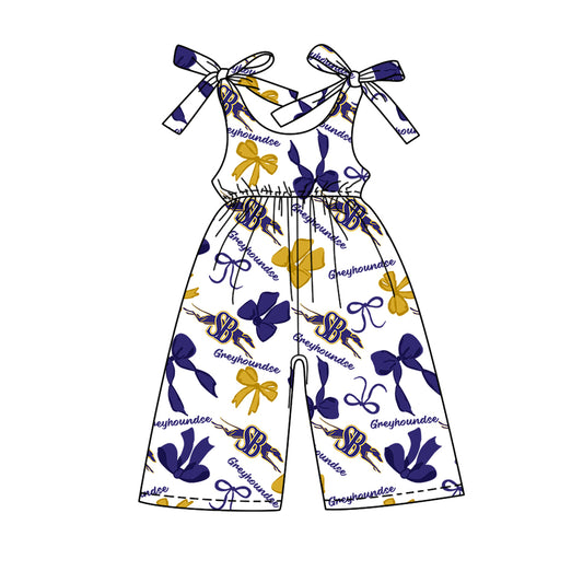 Custom  baby girls Greyhoundse team jumpsuit    MOQ3  D 7.25