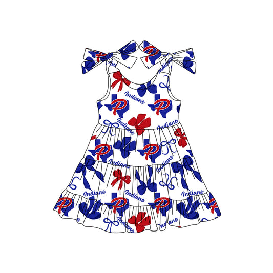 Custom Baby Girls Indians team dress  D 8.2