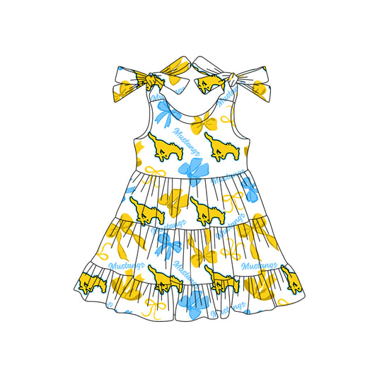 Custom Mustangs baby girl dress MOQ3 D 7.30