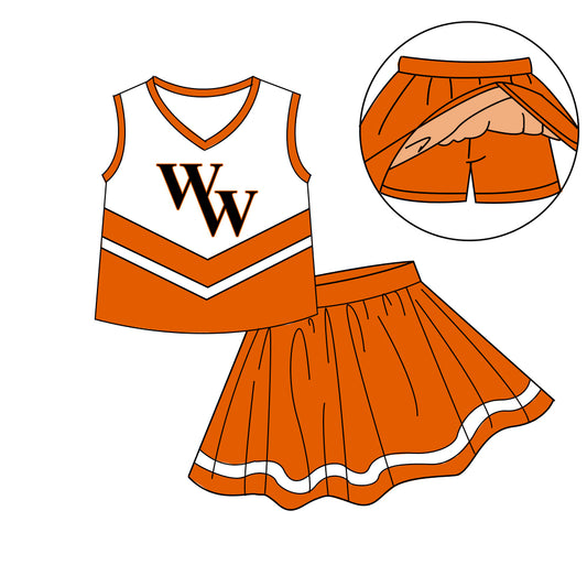 Custom baby girls Cheerleading dress set MOQ3 D 7.9
