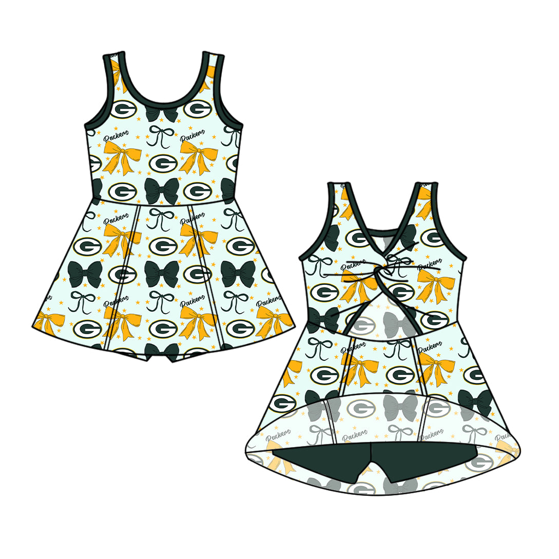 Custom  baby girl  Packers team dress  D 6.28