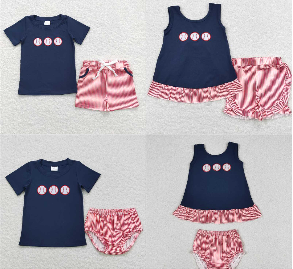 Match Baby Boys Girls Baseball Sleeveless Shirts Tops Shorts Sets  D 3.26