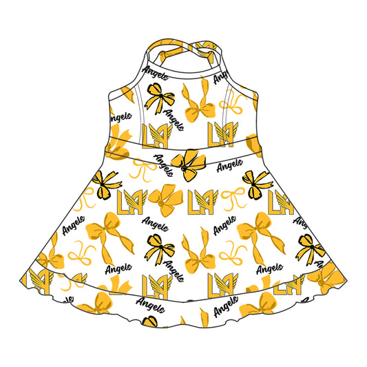 Custom baby girls Angels team dress MOQ3 D 7.26