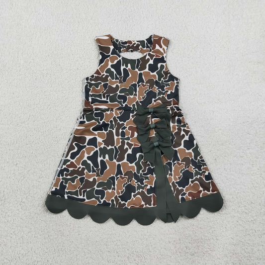 camo athletic scallop dress kids clothing