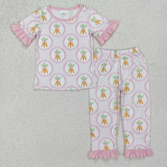 toddler girl easter carrot pajama set