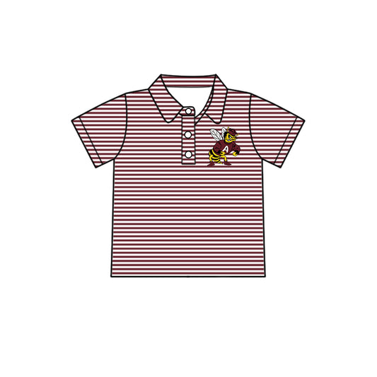 Custom Kids Boys Yellowjackets team Shirt Top D 7.30