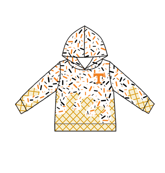 Custom Baby Kids TENNESSEE Team Zip Hooded Pullovers Tops D 828