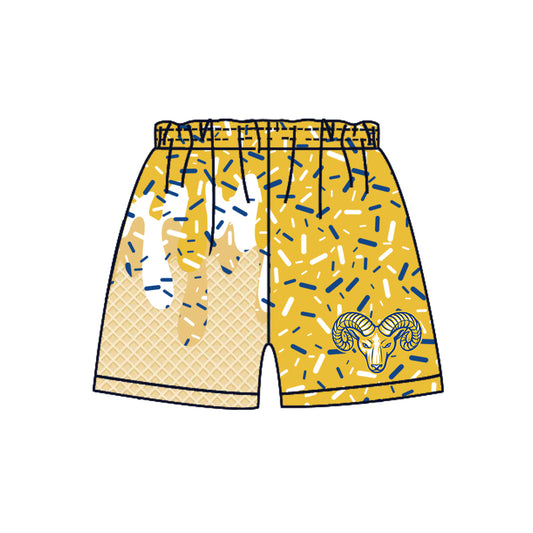 Custom Baby Boys Christian Rams Team Sports Shorts D 8.1