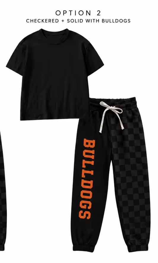 Custom order MOQ 3 bulldogs boys pants outfit