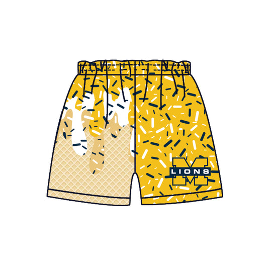 Custom Baby Boys McKinney-Lions Team Sports Shorts D 7.23