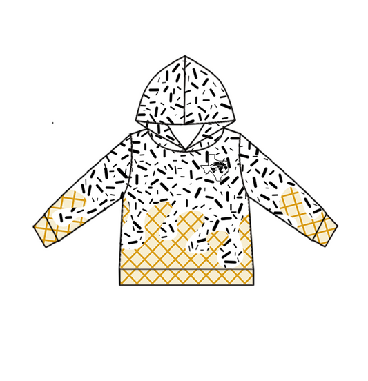 Custom Baby Kids Wildcats Team Zip Hooded Pullovers Tops D 819