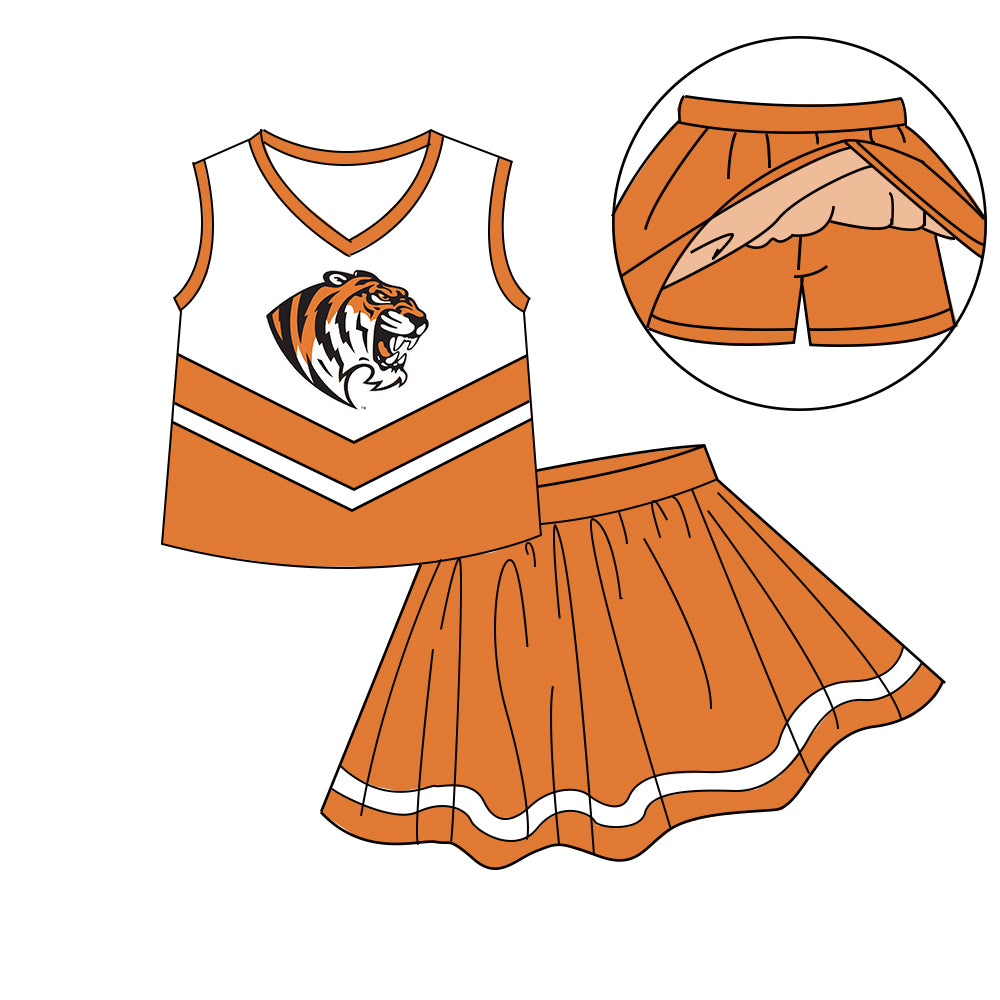 Custom  baby girls Trinity Tigers dress set     MOQ3  D 8.5