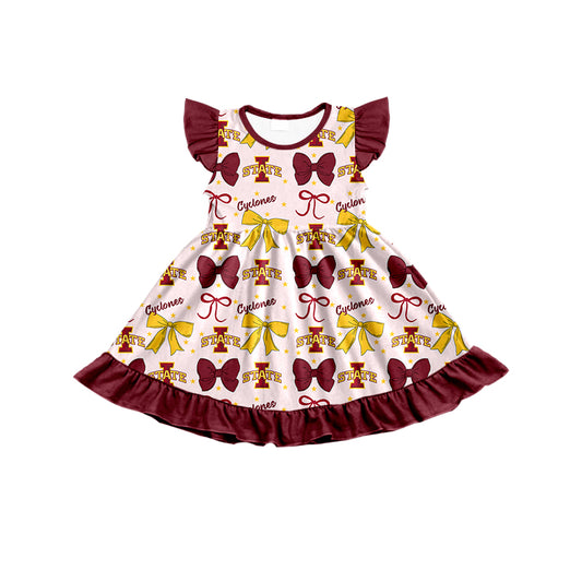 Custom  baby girl  I team dress set  D 6.23