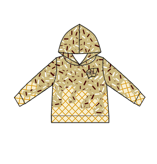 Custom Baby Kids Bearcats Team Zip Hooded Pullovers Tops D 825