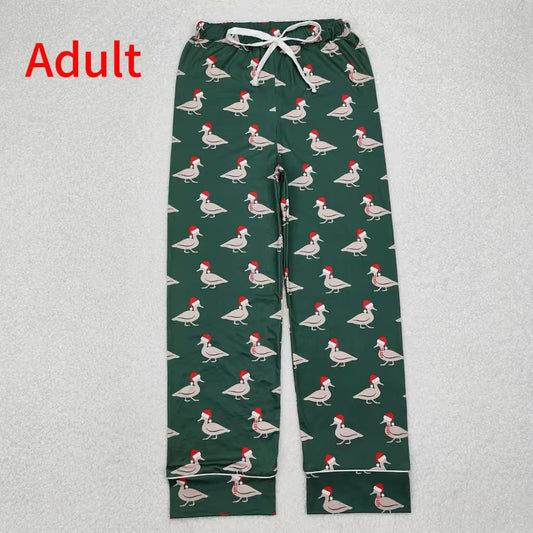 P0636  Adult Male Christmas Duck Green Pants
