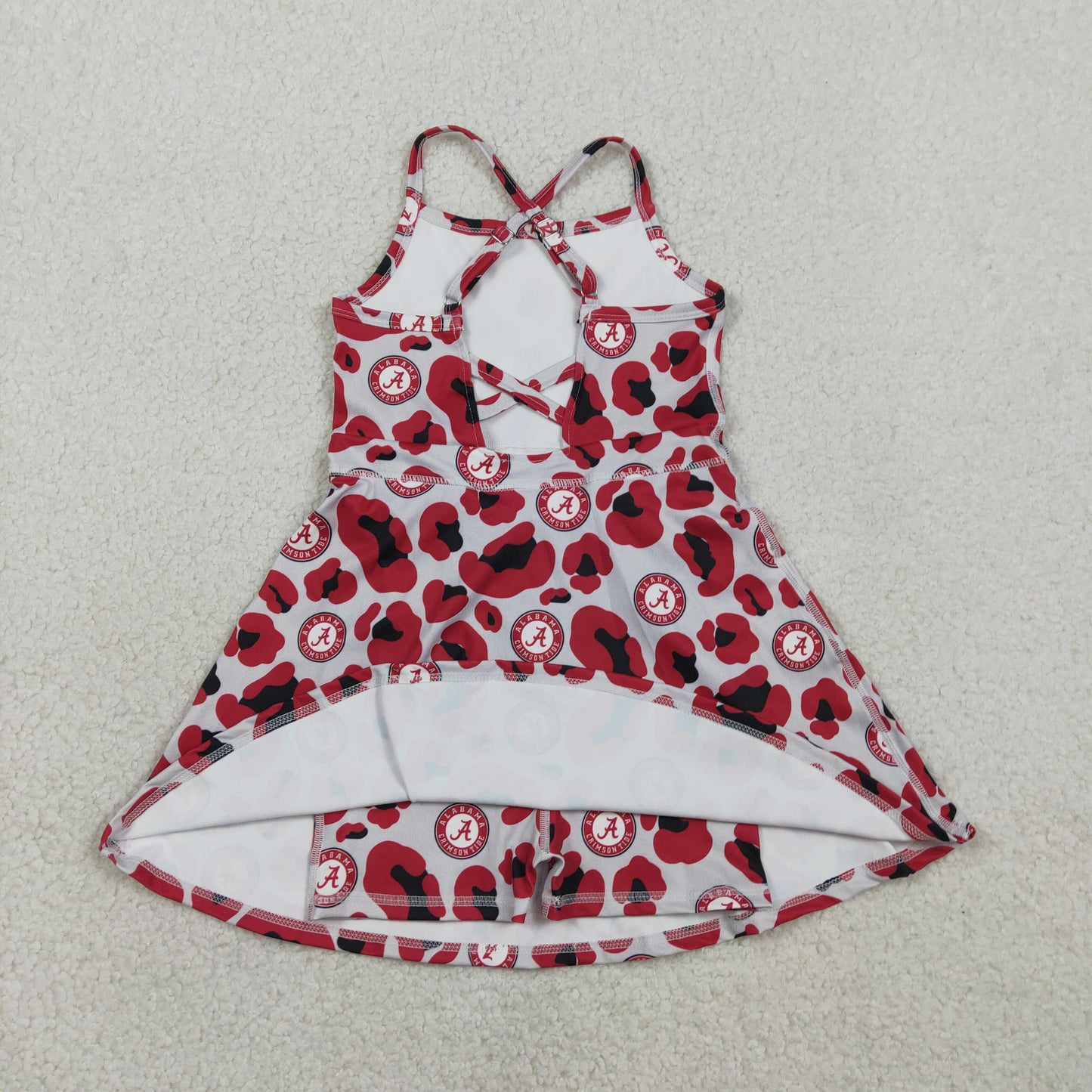 red leopartd A team athletic skort dress