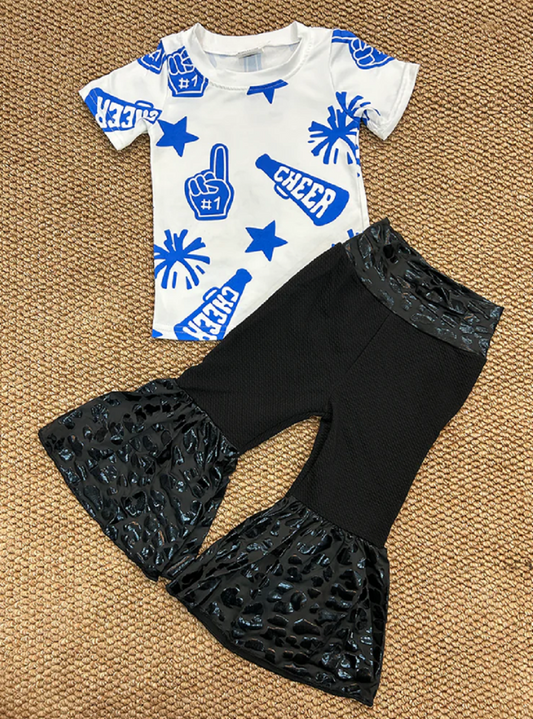 Match Baby Girls Team Pullovers Top Baby Girls Black Leopard Bell Set D 3.14