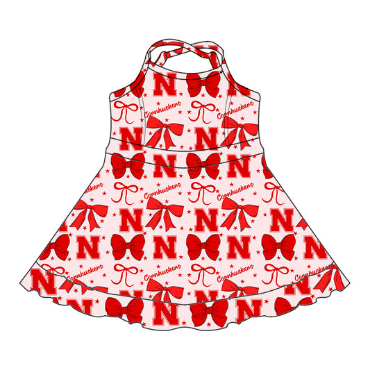 Custom baby girl Nebraska Cornhuskers team dress D 6.27
