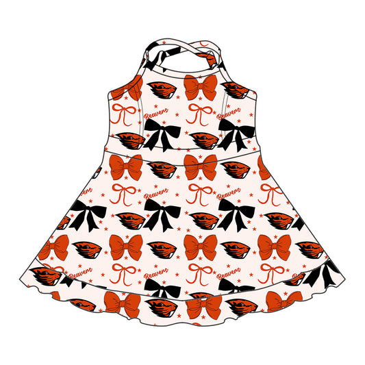 Custom  baby girl  O team dress   D 6.25