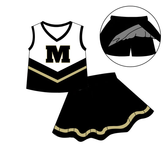 Custom  baby girls Cheerleading dress set     MOQ3  D 7.9