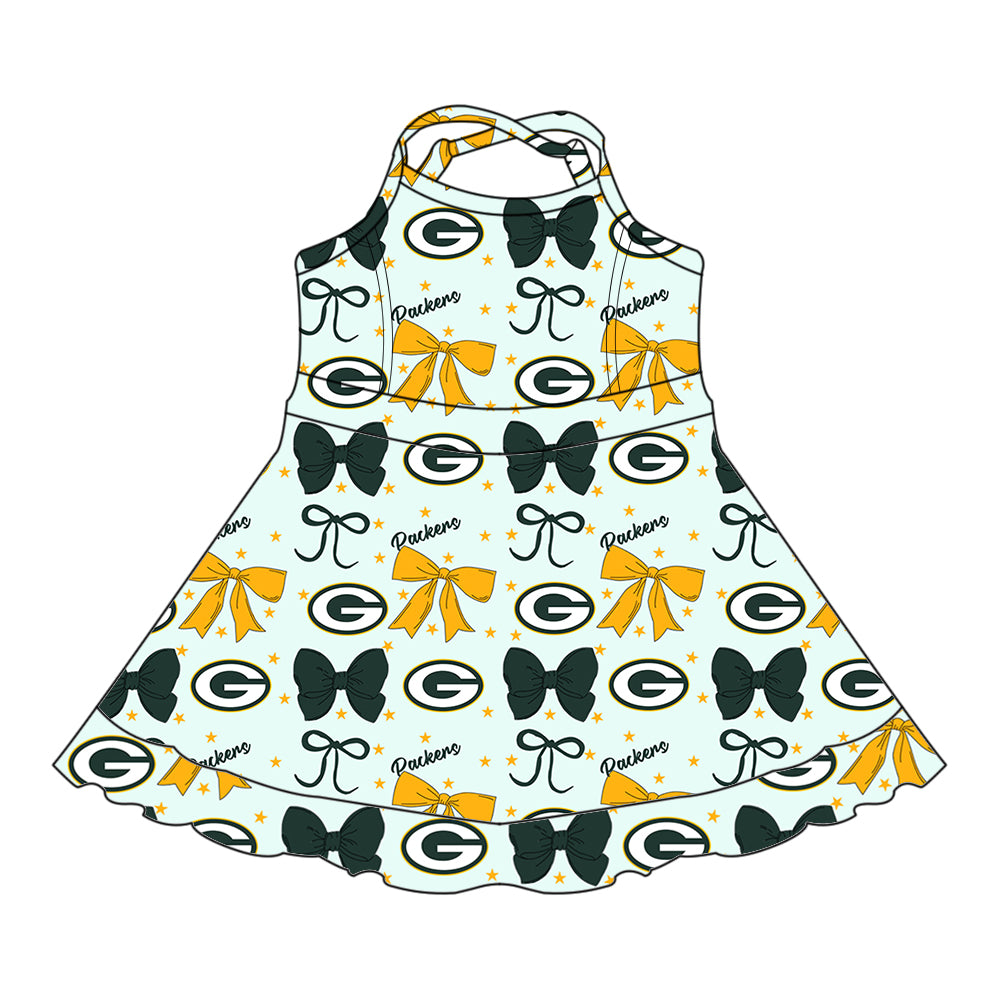 Custom  baby girl  Packers team dress  D 6.28