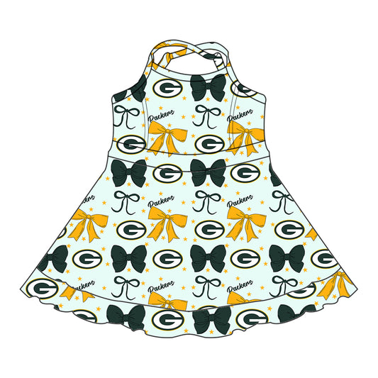 Custom baby girl Packers team dress D 6.28