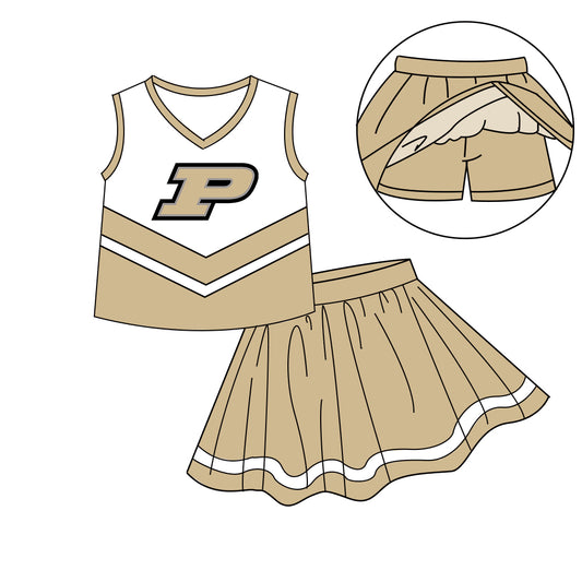 Custom  baby girls Cheerleading dress set     MOQ3  D 7.10