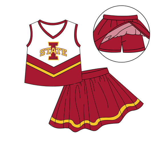 Custom  baby girls Cheerleading dress set     MOQ3  D 7.10