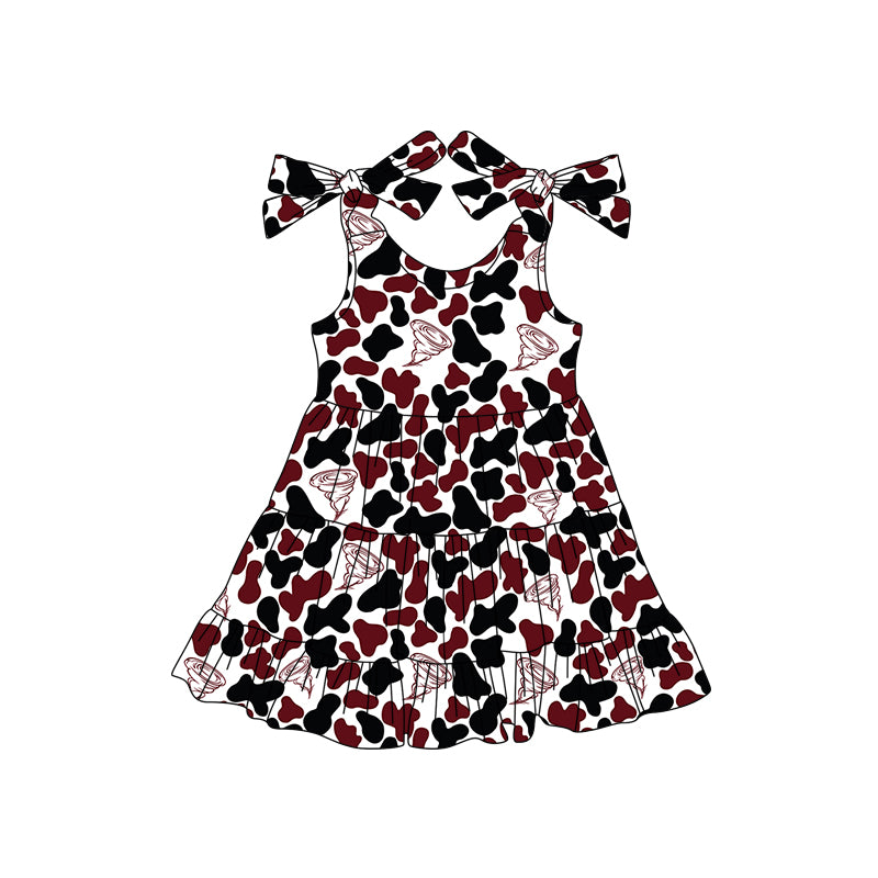 Custom Baby Girls Texline Tornadoes team dress  D 8.4