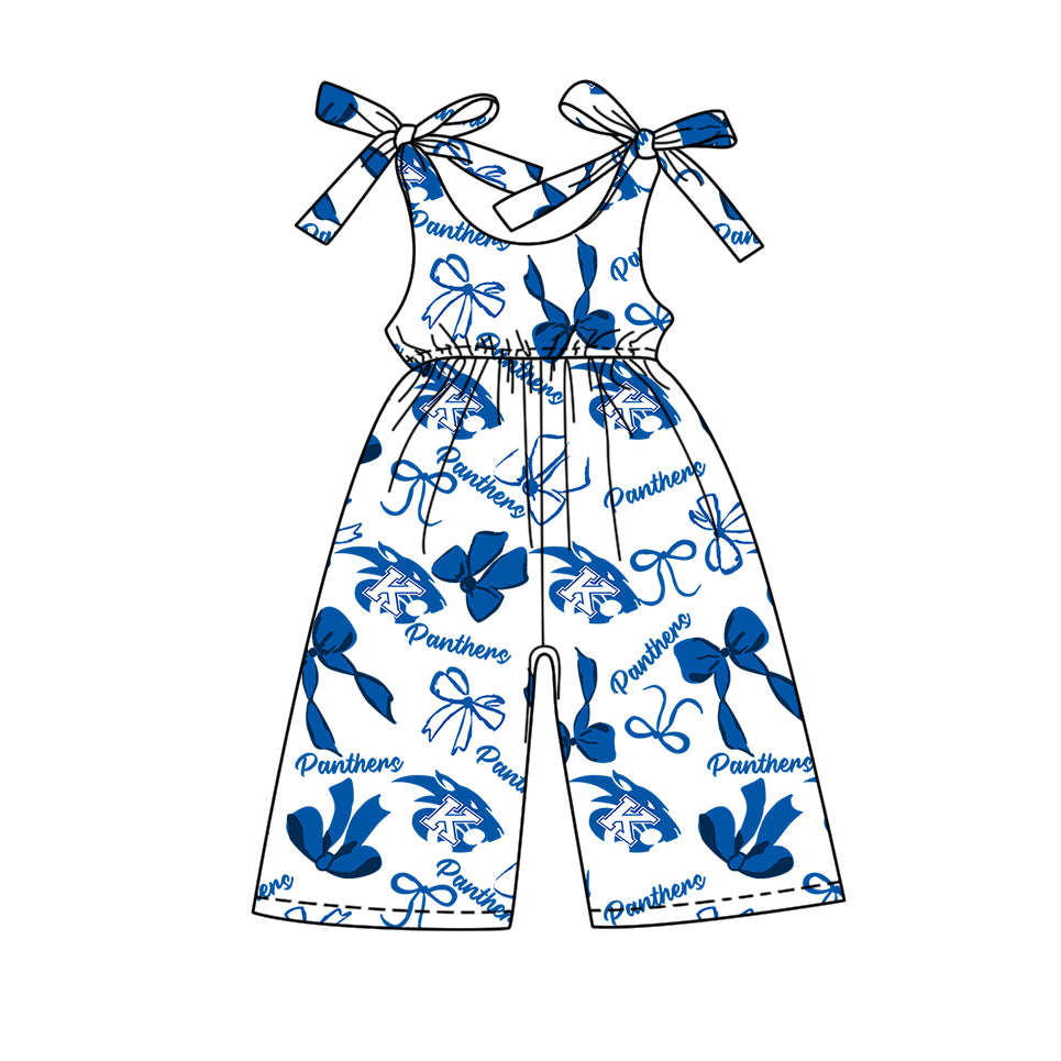 Custom  baby girls Panthers team jumpsuit    MOQ3  D 7.25