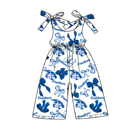 Custom  baby girls Panthers team jumpsuit    MOQ3  D 7.25