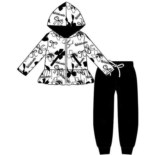 Custom baby girls Wildcats set MOQ3 D 819